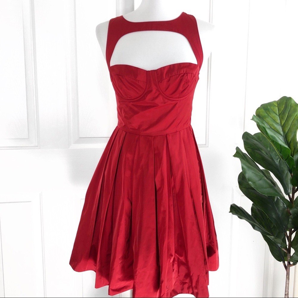 BB Dakota Red Cut Out Dress